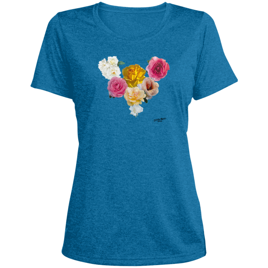 Bouquet of Roses to Hug YOU! Ladies' Heather Scoop Neck  360