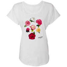 Load image into Gallery viewer, Attractive ROSE COLLECTION on Ladies&#39; Trblend Short Sleeve 6760
