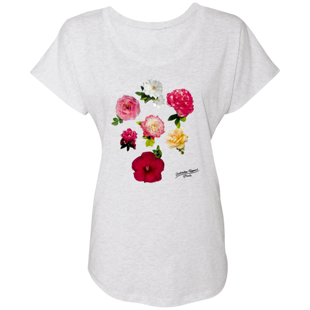 Attractive ROSE COLLECTION on Ladies' Trblend Short Sleeve 6760