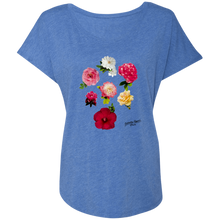 Load image into Gallery viewer, Attractive ROSE COLLECTION on Ladies&#39; Trblend Short Sleeve 6760
