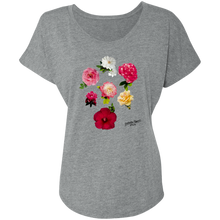 Load image into Gallery viewer, Attractive ROSE COLLECTION on Ladies&#39; Trblend Short Sleeve 6760
